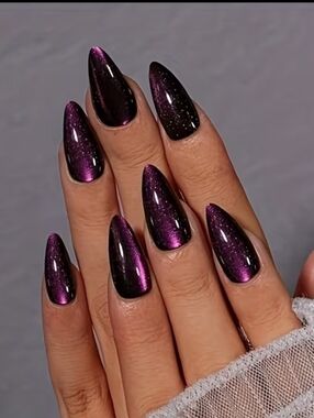 Purple  Press On Nails